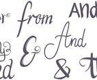 Catchwords Ampersands Vectors