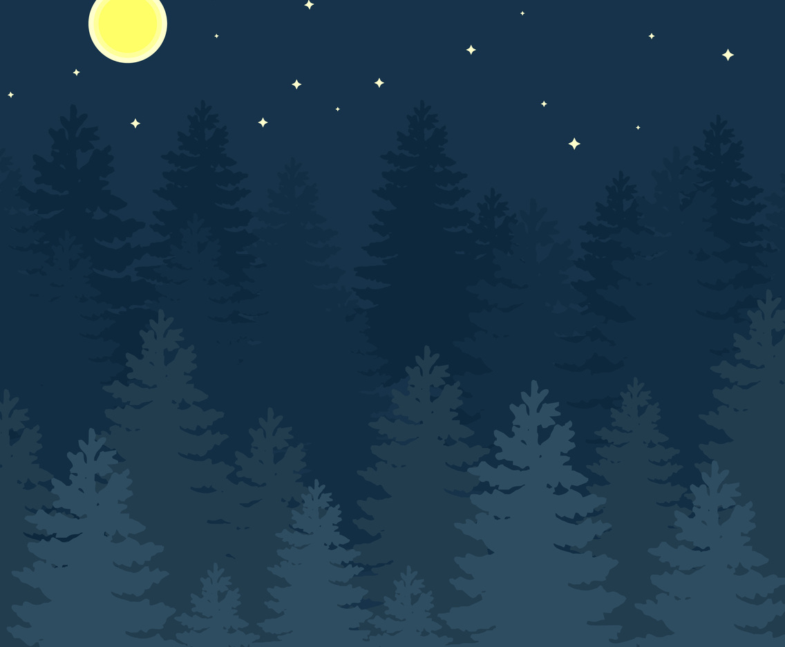 Abstract Forest Illustration