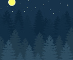 Abstract Forest Illustration