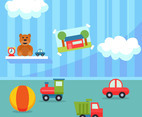 Kids Room Interior Vector