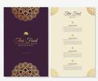 Thai food restaurant menu template