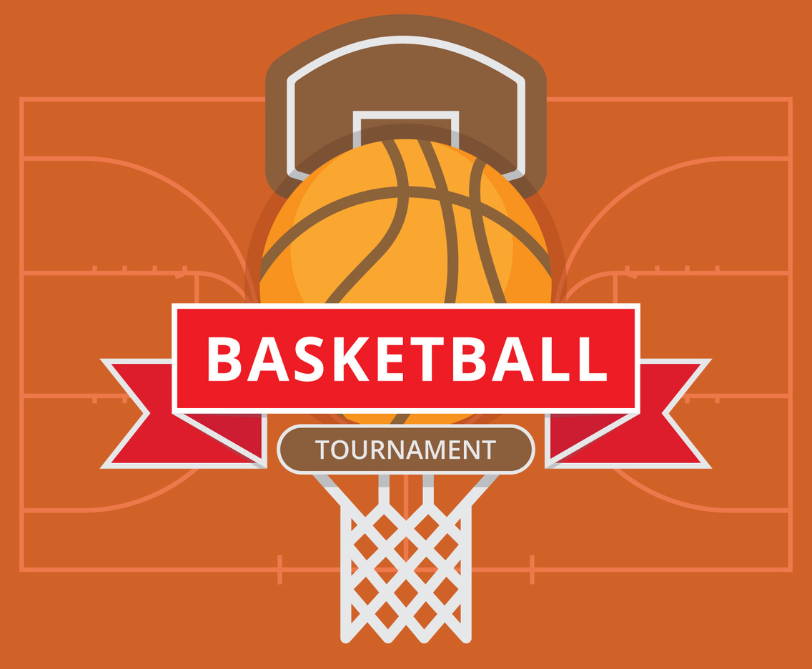 Basketball and basketball court floor plan.