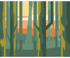 Low Poly Forest at The Afternoon
