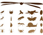 Insect Silhouettes Graphics