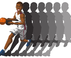 A Basketball Player Holding Ball