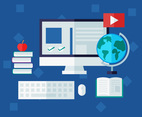 Iconic E-Learning Vectors