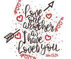 Love One Another Typography