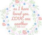 Love One Another Typography