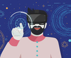Virtual Reality Experience Vector