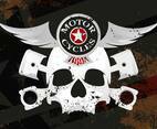 Vintage Motorcycle Emblem Retro Grunge Background Vector