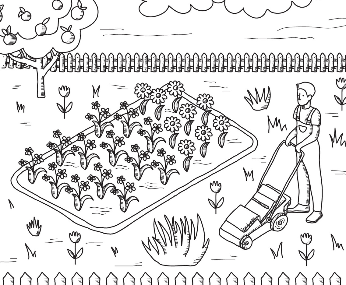 Black  White Background Of A Farmer