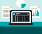 Free Spreadsheet Vector Illustration