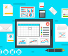 Spreadsheet Free Vector Illustration