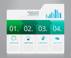 Vector Infographic Index Paper with White Background Template.