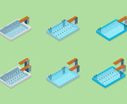 Isometric Springboard Vector Collection