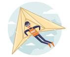 Glider Vector Illustration