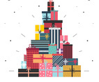 Christmas Gift Boxes Vector
