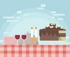 Free Buckeye Cake Illustration