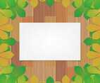 Autumnal Leaf Of Chestnut Background