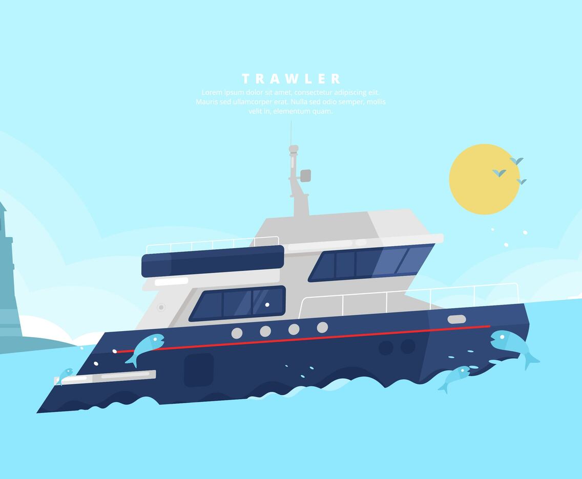 Trawler Illustration