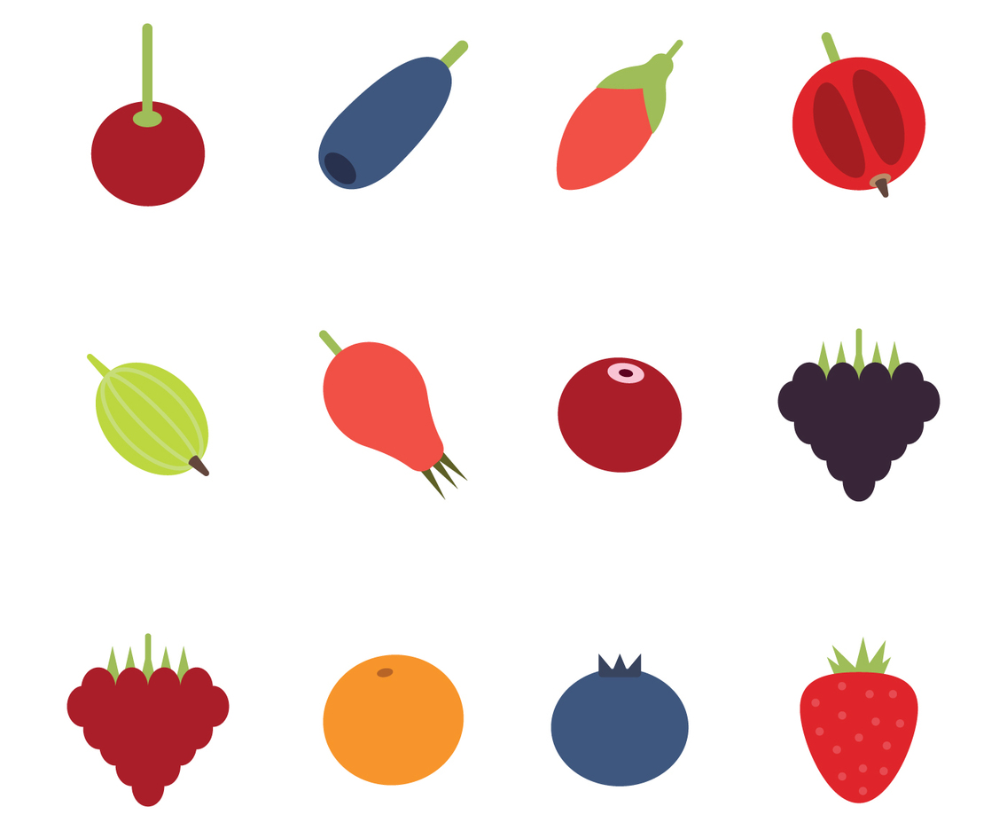 Set Of Berries