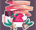 Vector Hand Drawn Winter Decoration