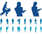 Businesspeople Silhouette Set