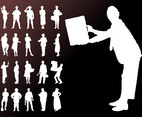 People Silhouettes Graphics Set