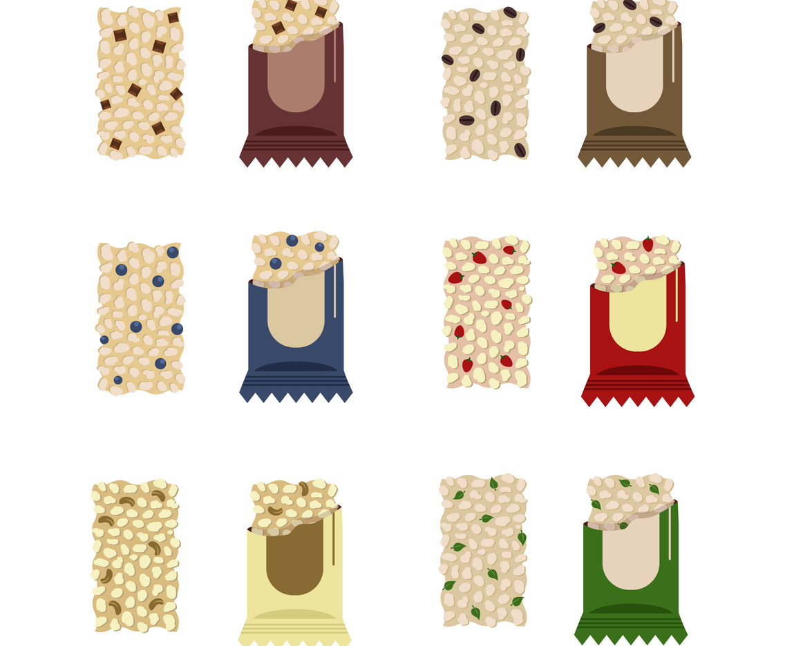Colorful Granola Bars