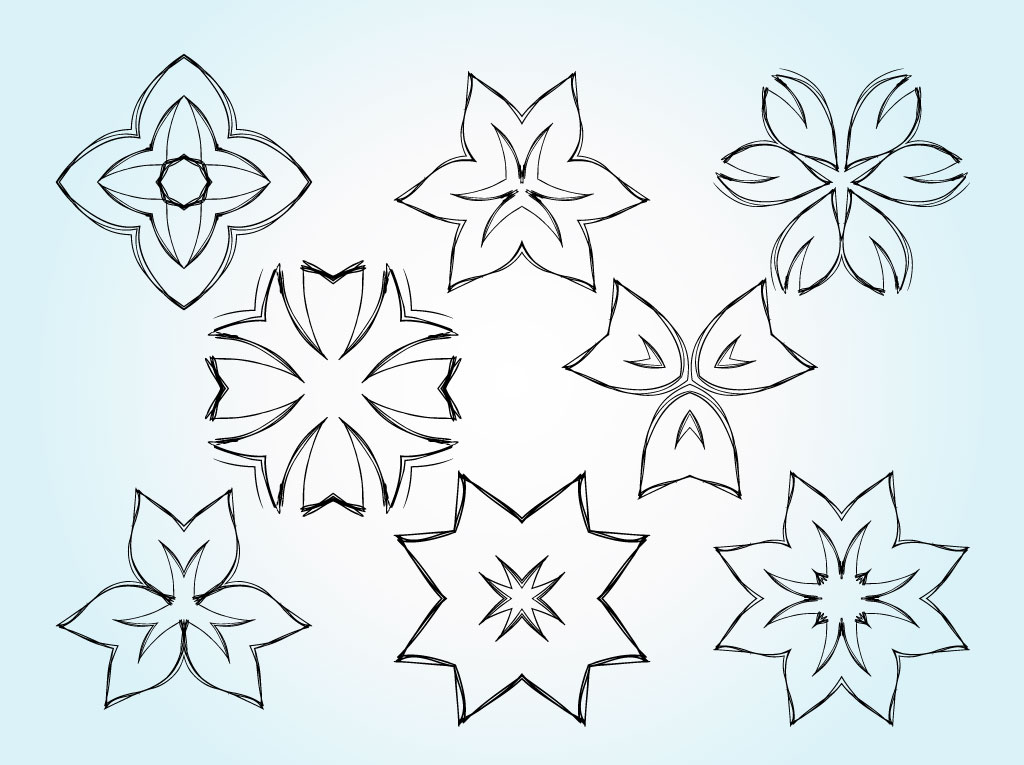 Flower Sketch Vectors