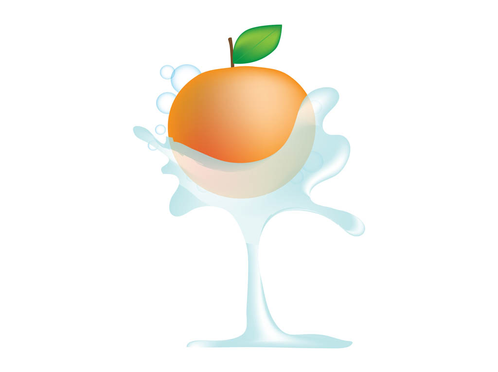 Orange And Water Graphics