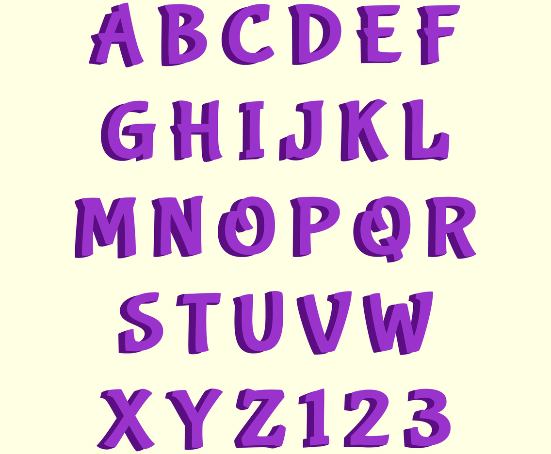 3D Vector Alphabet