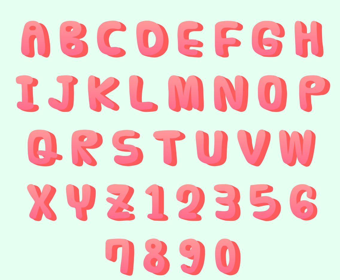 3D Vector Alphabet