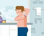Waxing Illustration