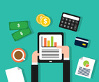 Financial CPA Making Report Illustration