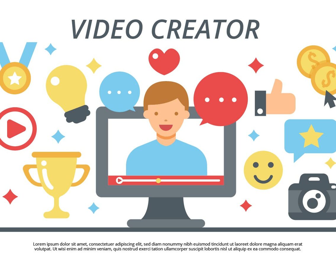 Free Video Creator  Video Blogging Vector