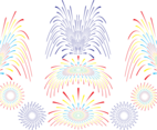 Fireworks vector set