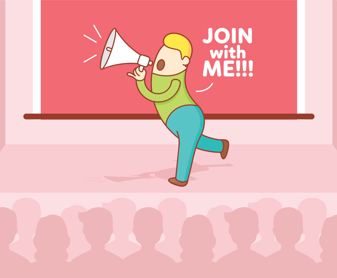 Motivational Referral Program Illustration