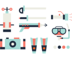 Spearfishing Vector