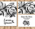 Beautiful Floral Wedding Card Set