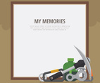 Rappel Frame and Text. Rappel Equipment for Frame.