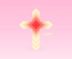 Abstract religious Lent symbols