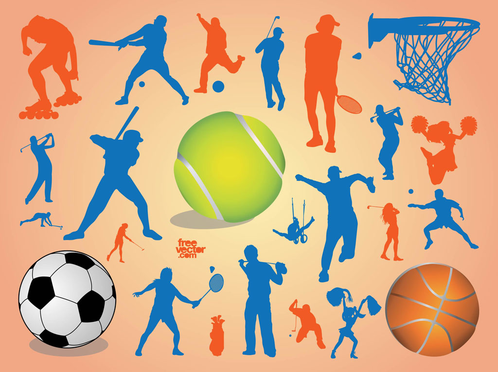 Download Sport Silhouettes Vector Art & Graphics | freevector.com