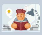 Bookworm Illustration