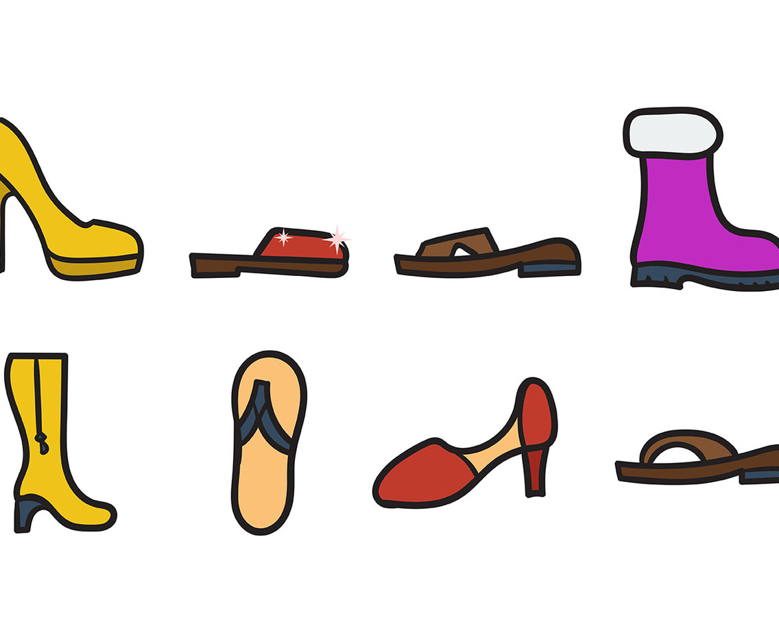 Shoes Icons Vector