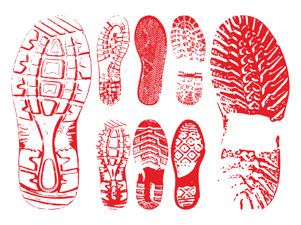 Shoe Prints Graphics Vector Art & Graphics | freevector.com