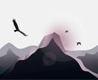 Matterhorn Dark Background Vector