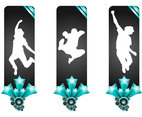 Banners With Jumping People