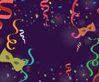 Free Colored Serpentine With Ribbons Illustration