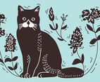 Cat Lithograph